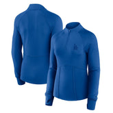 Los Angeles Dodgers Women's Elements Raglan Tri-Blend Quarter-Zip Top Royal