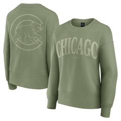 Chicago Cubs Women's Elements Flow Pullover Sweatshirt Green