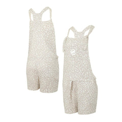 Chicago Cubs Concepts Sport Women's Montana Hacci Knit Romper Overalls Cream