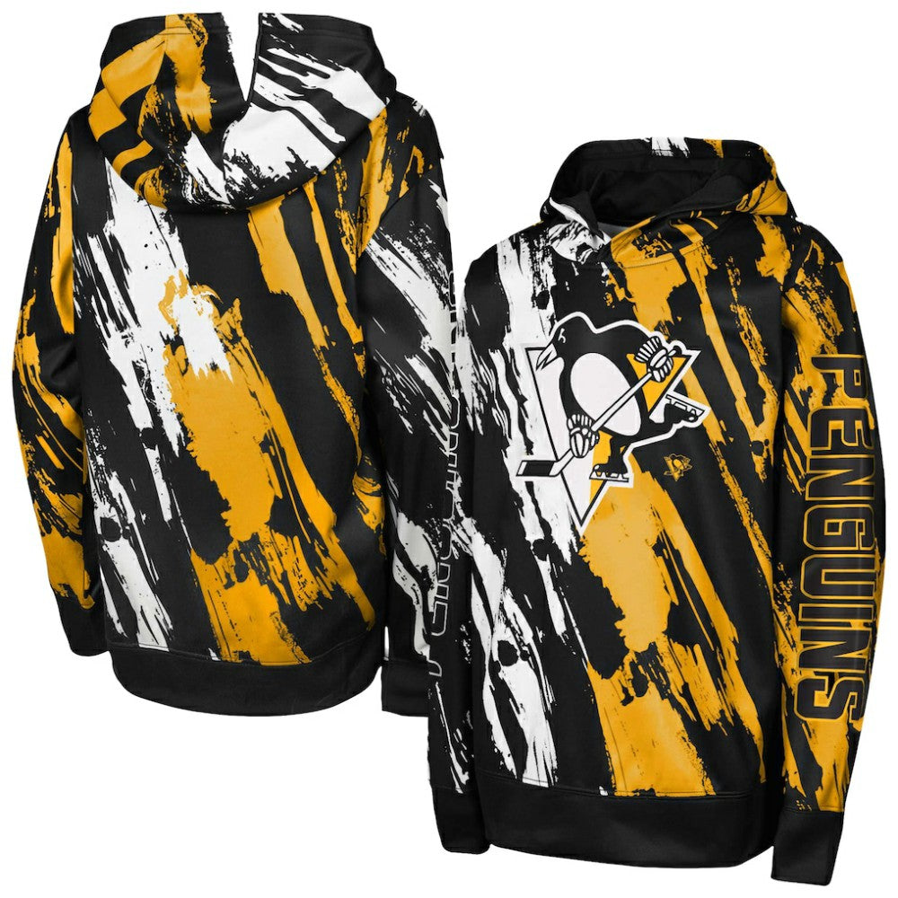 Pittsburgh Penguins Preschool Master Snipe Pullover Hoodie Black