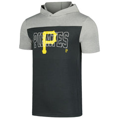 Pittsburgh Pirates Active Brushed Hoodie T-Shirt Black | New Era
