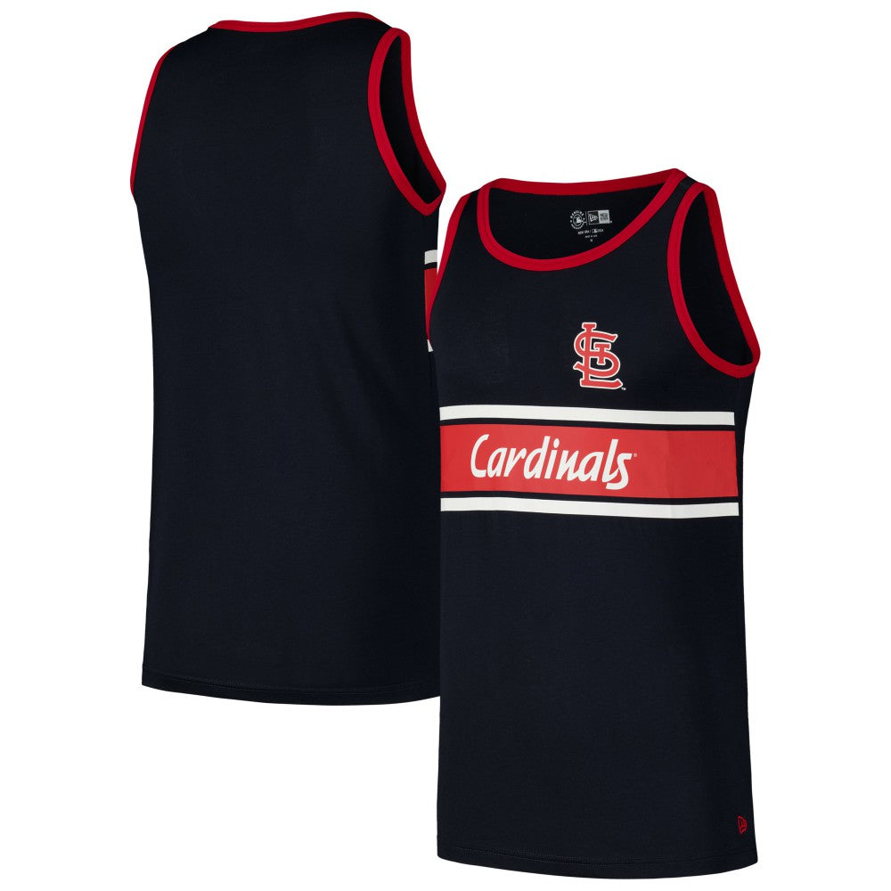 St. Louis Cardinals Jersey Ringer Tank Top Navy | New Era