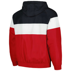St. Louis Cardinals Ripstop Raglan Quarter-Zip Hoodie Windbreaker Jacket Red | New Era