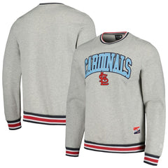 St. Louis Cardinals Throwback Classic Pullover Sweatshirt Heather Gray | New Era
