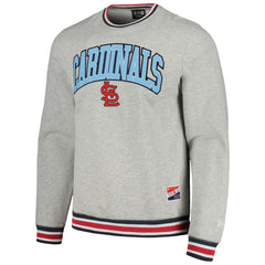 St. Louis Cardinals Throwback Classic Pullover Sweatshirt Heather Gray | New Era
