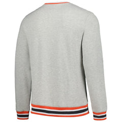 Baltimore Orioles Throwback Classic Pullover Sweatshirt Heather Gray | New Era