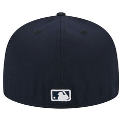 Miami Marlins White Logo 59FIFTY Fitted Hat Navy | New Era