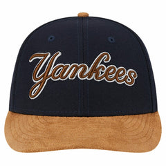 New York Yankees Team Suede Visor Low Profile 59FIFTY Fitted Hat Navy | New Era