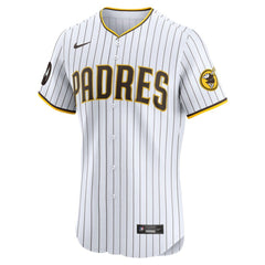 Tony Fern¨¢ndez San Diego Padres Home Elite Sponsor Patch Player Jersey - White
