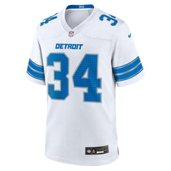 Alex Anzalone Detroit Lions White Game Jersey - White