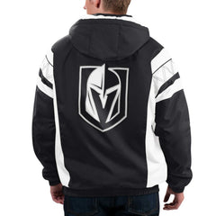 Vegas Golden Knights Starter Home Team Half-Zip Hoodie Jacket Black