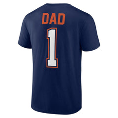 Houston Astros Father's Day #1 Dad T-Shirt Navy