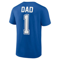 Los Angeles Dodgers Father's Day #1 Dad T-Shirt Royal