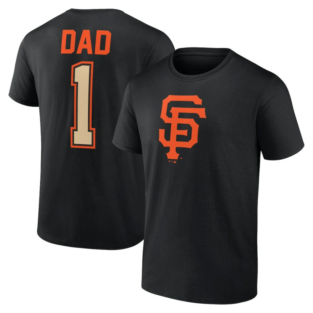 San Francisco Giants Father's Day #1 Dad T-Shirt Black