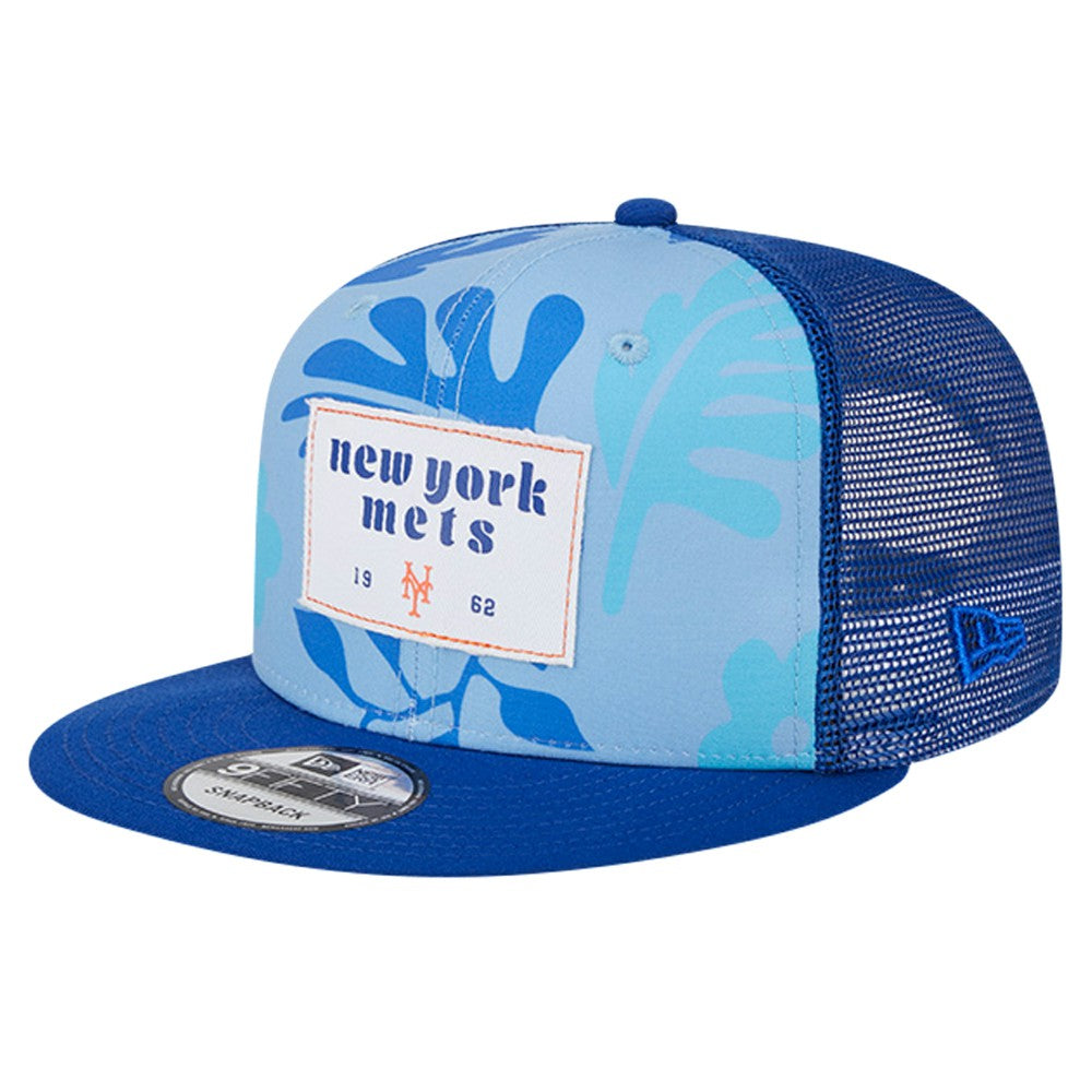 New York Mets Bikini Bottom Trucker 9FIFTY Snapback Hat Royal | New Era