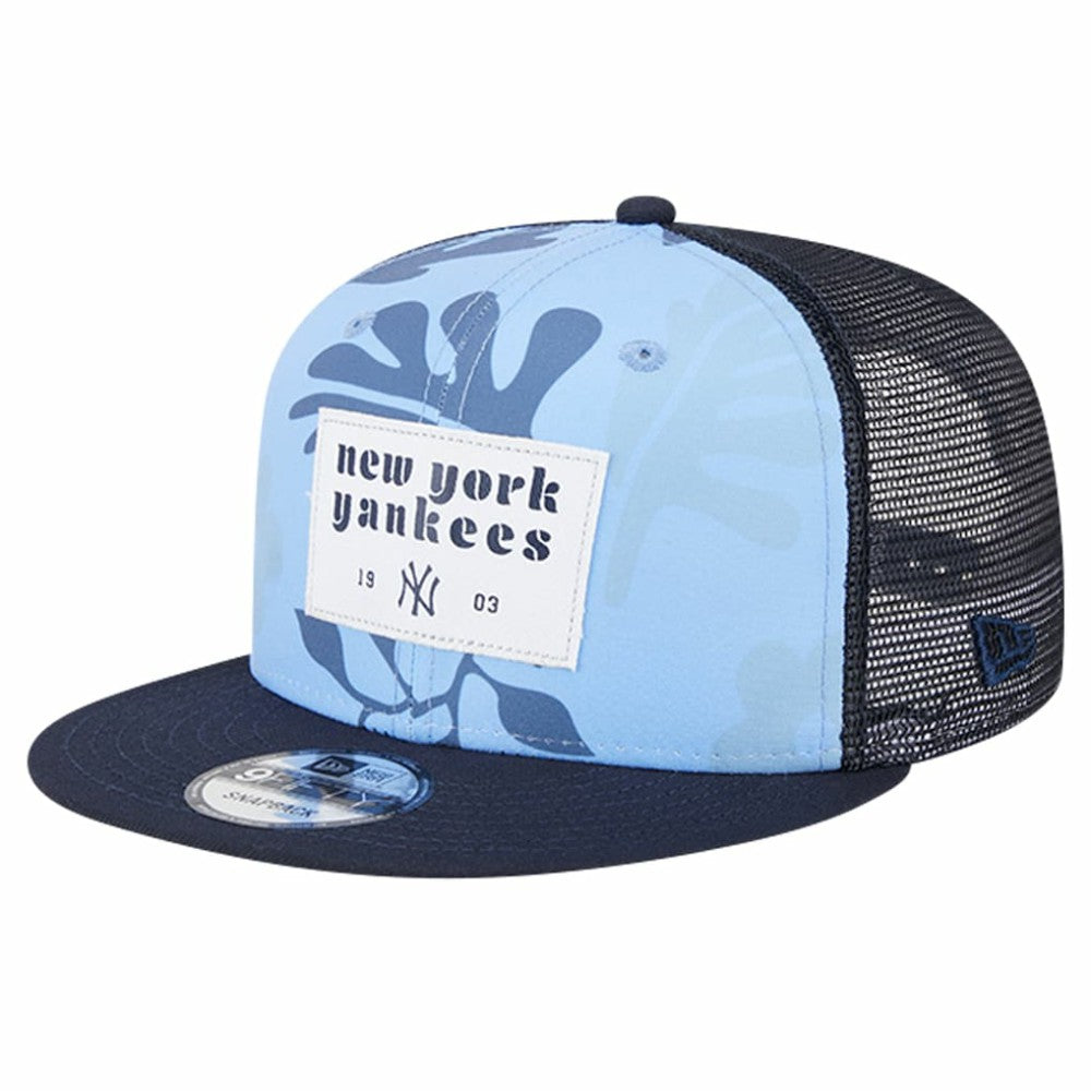 New York Yankees Bikini Bottom Trucker 9FIFTY Snapback Hat Navy | New Era
