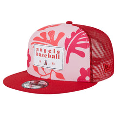 Los Angeles Angels Bikini Bottom Trucker 9FIFTY Snapback Hat Red | New Era