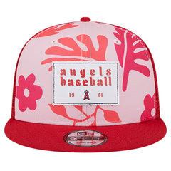 Los Angeles Angels Bikini Bottom Trucker 9FIFTY Snapback Hat Red | New Era