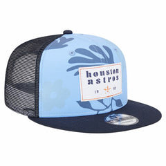 Houston Astros Bikini Bottom Trucker 9FIFTY Snapback Hat Navy | New Era