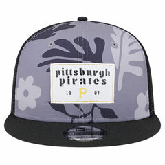 Pittsburgh Pirates Bikini Bottom Trucker 9FIFTY Snapback Hat Black | New Era