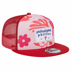 Philadelphia Phillies Bikini Bottom Trucker 9FIFTY Snapback Hat Red | New Era