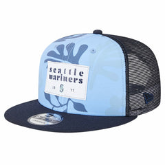 Seattle Mariners Bikini Bottom Trucker 9FIFTY Snapback Hat Navy | New Era