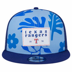 Texas Rangers Bikini Bottom Trucker 9FIFTY Snapback Hat Royal | New Era