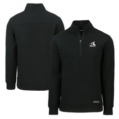 Chicago White Sox Cutter & Buck Cooperstown Collection Roam Eco Recycled Quarter-Zip Pullover Black