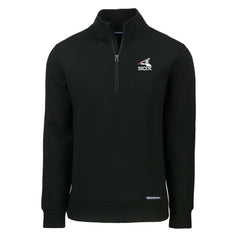 Chicago White Sox Cutter & Buck Cooperstown Collection Roam Eco Recycled Quarter-Zip Pullover Black
