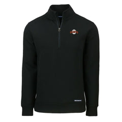 San Francisco Giants Cutter & Buck Cooperstown Collection Roam Eco Recycled Quarter-Zip Pullover Black