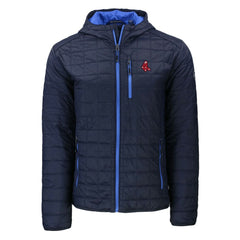 Boston Red Sox Cutter & Buck Cooperstown Collection Rainier Primaloft Eco Full-Zip Hooded Jacket Navy