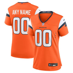 Denver Broncos Women's Mile High Collection Custom Game Jersey - Orange