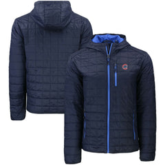 Chicago Cubs Cutter & Buck Rainier Primaloft Eco Full-Zip Hooded Jacket Navy