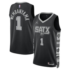 Victor Wembanyama San Antonio Spurs Jordan Brand Unisex Swingman Jersey - Statement Edition - Black sale