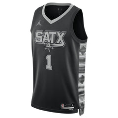 Victor Wembanyama San Antonio Spurs Jordan Brand Unisex Swingman Jersey - Statement Edition - Black sale
