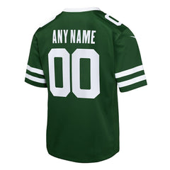 New York Jets Youth Custom Game Jersey - Legacy Green