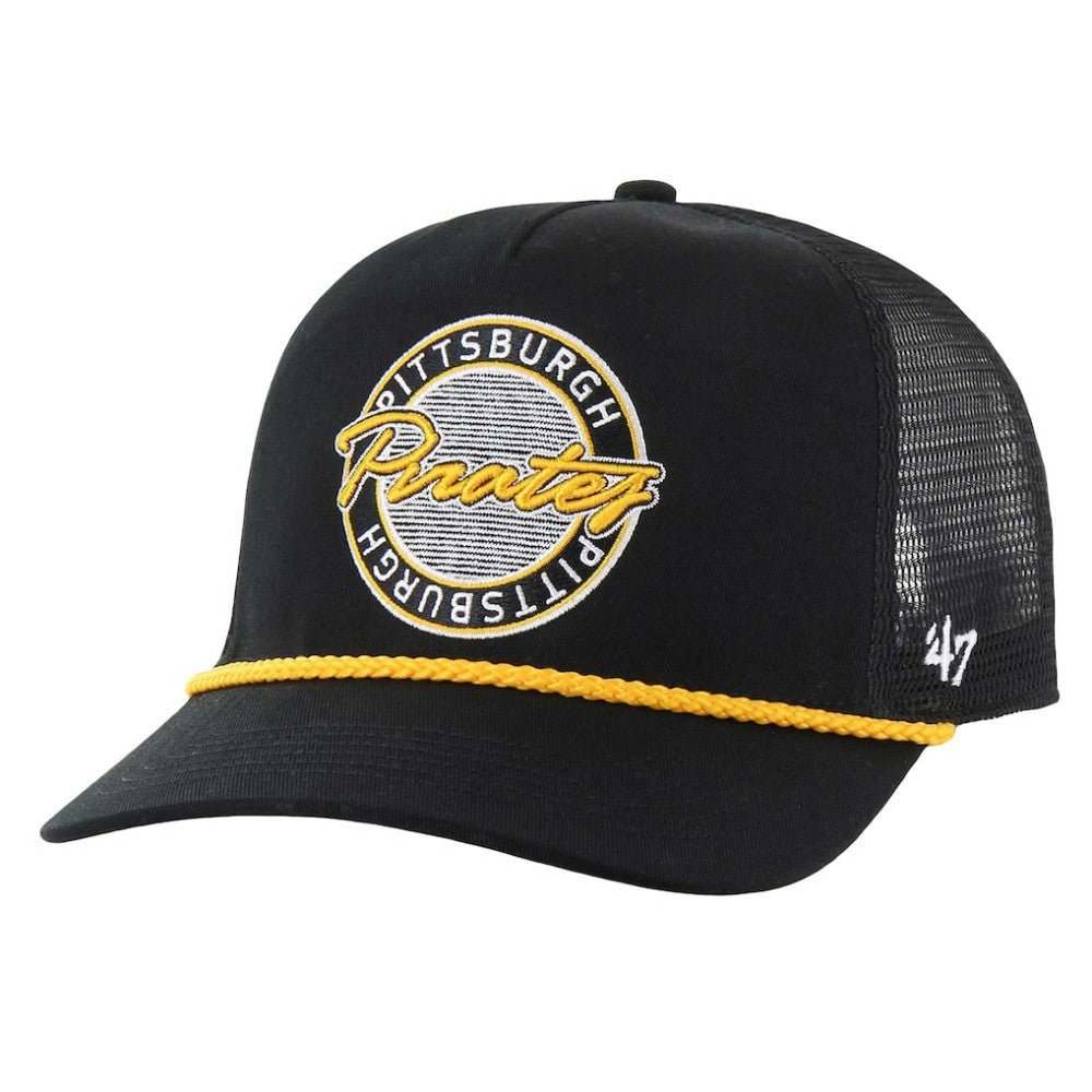 Pittsburgh Pirates Promenade Hitch Adjustable Hat Black | 47 brand