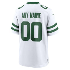 New York Jets Custom Game Jersey - Legacy White