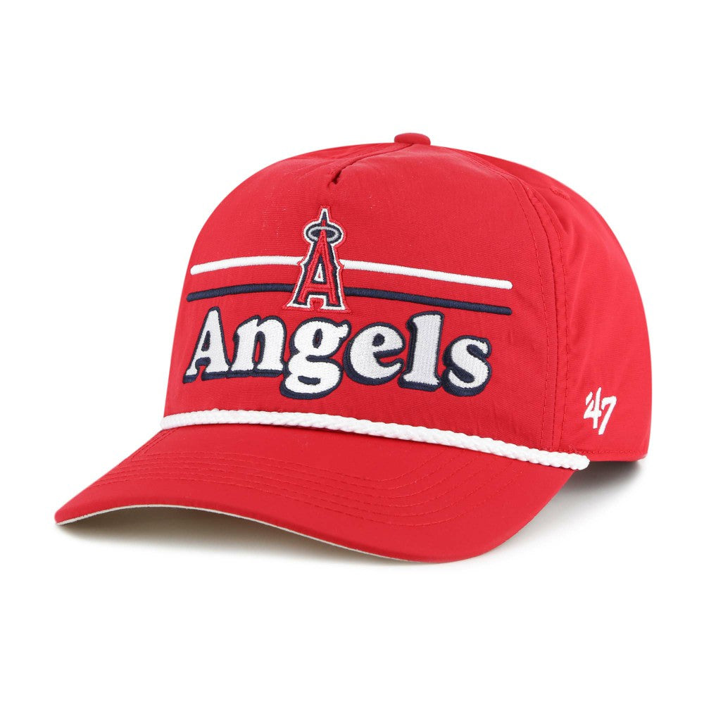 Los Angeles Angels Campscape Hitch Adjustable Hat Red | 47 brand