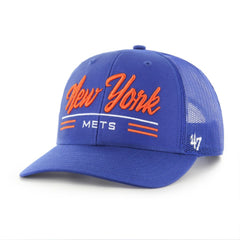 New York Mets Garner Trucker Adjustable Hat Royal | 47 brand