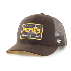 San Diego Padres Hardline Trucker Adjustable Hat Brown | 47 brand