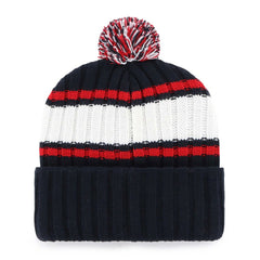 Boston Red Sox Plateau Cuffed Knit Hat with Pom Navy | 47 brand