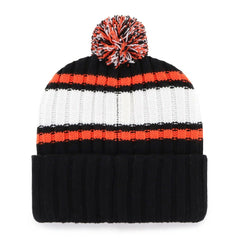 San Francisco Giants Plateau Cuffed Knit Hat with Pom Black | 47 brand