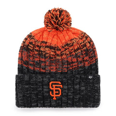 San Francisco Giants Cascade Cuffed Knit Hat with Pom Black | 47 brand