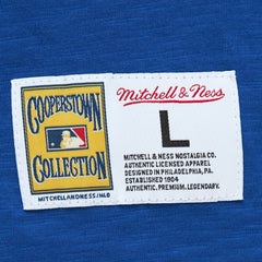 Atlanta Braves Cooperstown Collection Legendary Raglan Slub Henley 3/4-Sleeve T-Shirt Royal | Mitchell & Ness