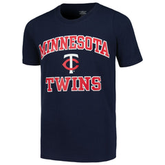Minnesota Twins Youth Heart & Soul T-Shirt Navy