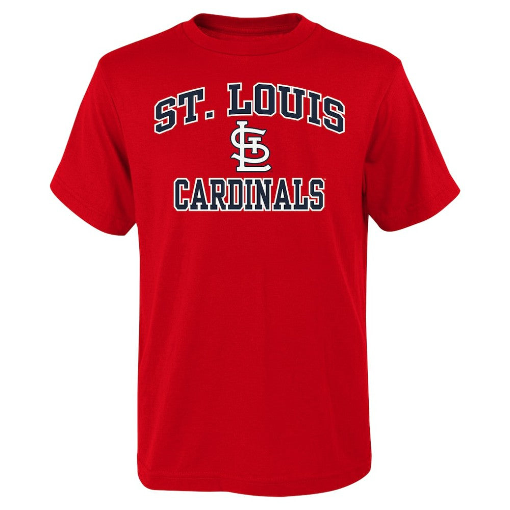 St. Louis Cardinals Youth Heart & Soul T-Shirt Red