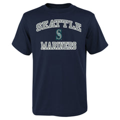 Seattle Mariners Youth Heart & Soul T-Shirt Navy