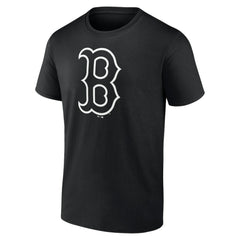 Boston Red Sox Monochrome Personalized Name & Number T-Shirt Black