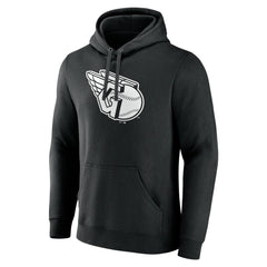 Cleveland Guardians Monochrome Personalized Name & Number Pullover Hoodie Black